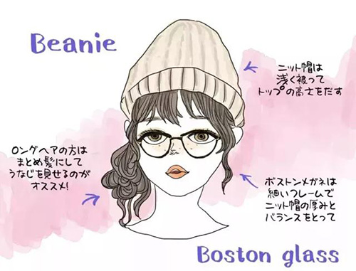 接地氣的小仙女一定要看看！冬天佩戴上帽子和眼鏡